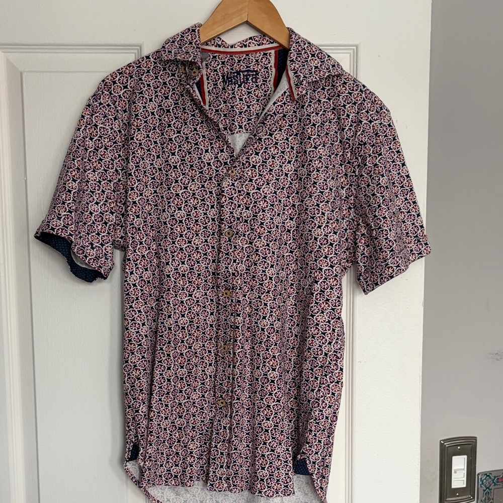 Men's Patterned Short Sleeve Shirt